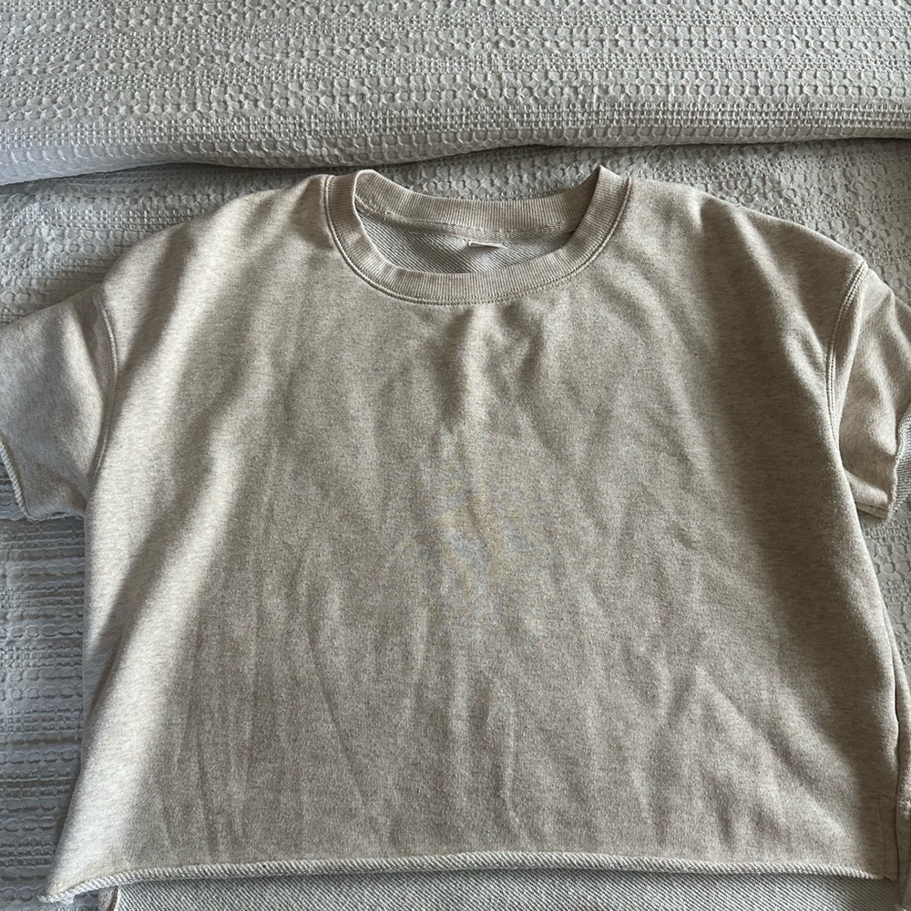 Secret Treasures Cream Short Sleeve Top